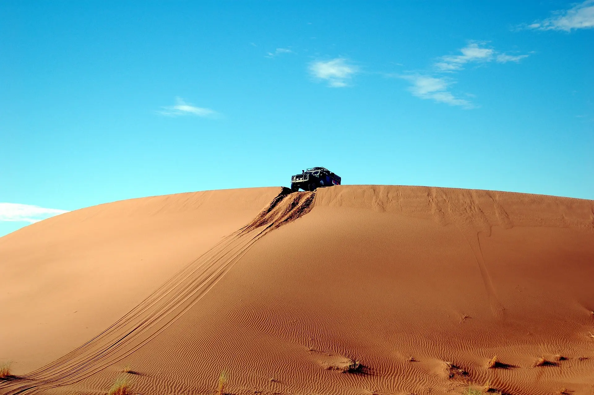 Dune driving in Sahara