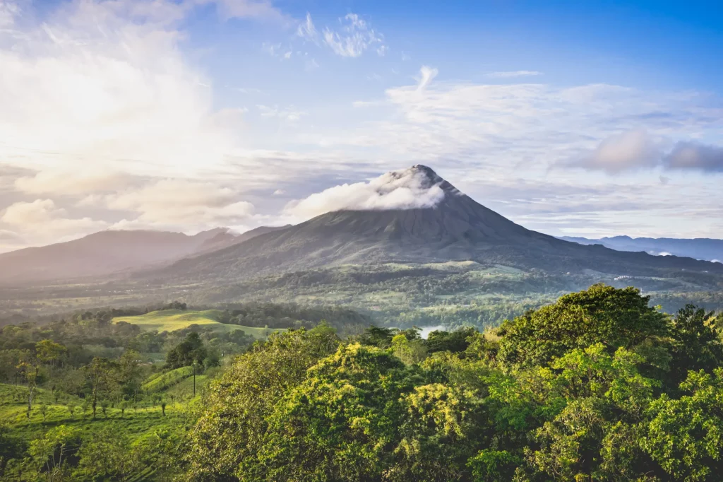 Arenal volcano mountain in Costa Rica