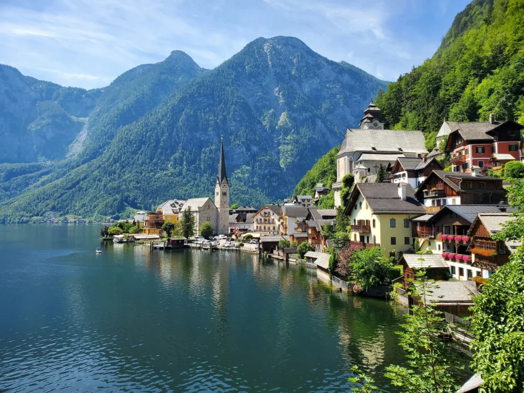 mountains and lake in Austria